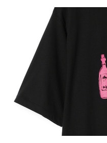 【yoshie inaba】ベーシックジャージィボトルプリントTシャツ 詳細画像 ブラック 8