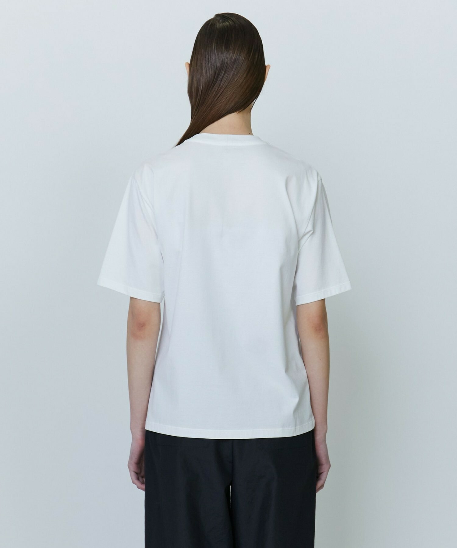 【yoshie inaba】ベーシックジャージィボトルプリントTシャツ 詳細画像 ブラック 4