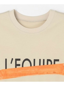 【L'EQUIPE】ブラッシングプリントTシャツ 詳細画像 ネイビー 12