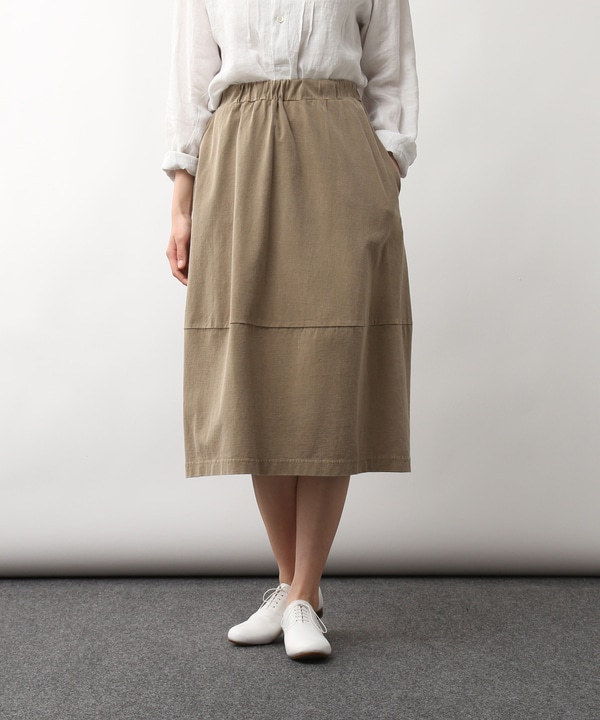 【LOISIR】硫化染コクーンスカート