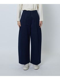 【LOISIR】＜STUDIO NICHOLSON＞「DORDONI」 TWILL COTTON PLEATS PANTS 詳細画像 ダークネイビー 14