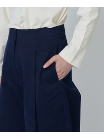 【LOISIR】＜STUDIO NICHOLSON＞「DORDONI」 TWILL COTTON PLEATS PANTS 詳細画像 ダークネイビー 19