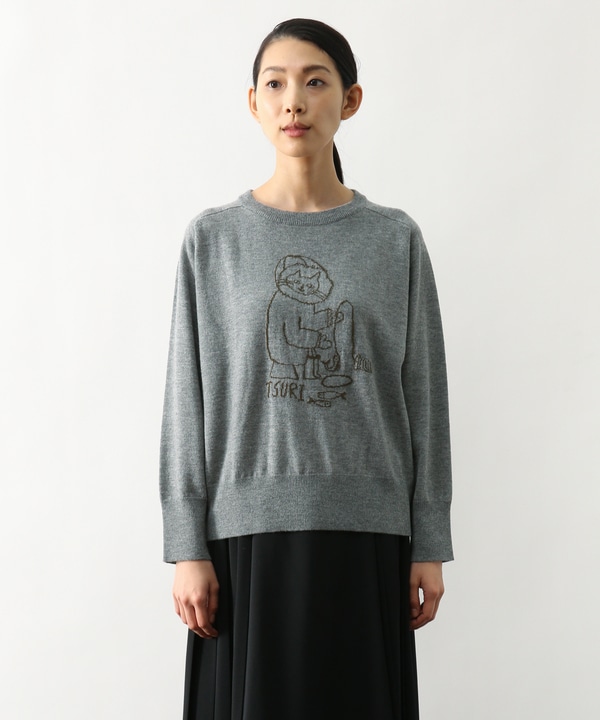 【LOISIR】TORANEKOBONBONイラストセーター