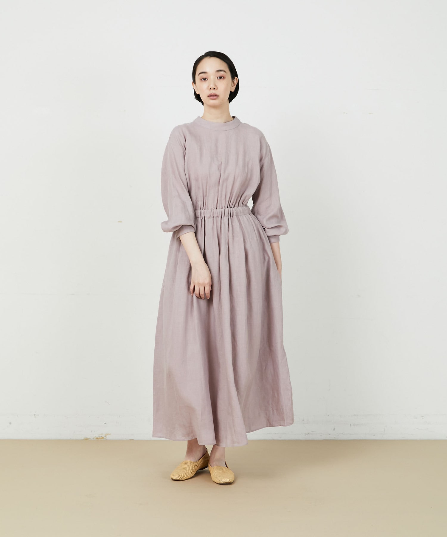 リネンバックリボンワンピース Bigi Online Store ビギ オンラインストア