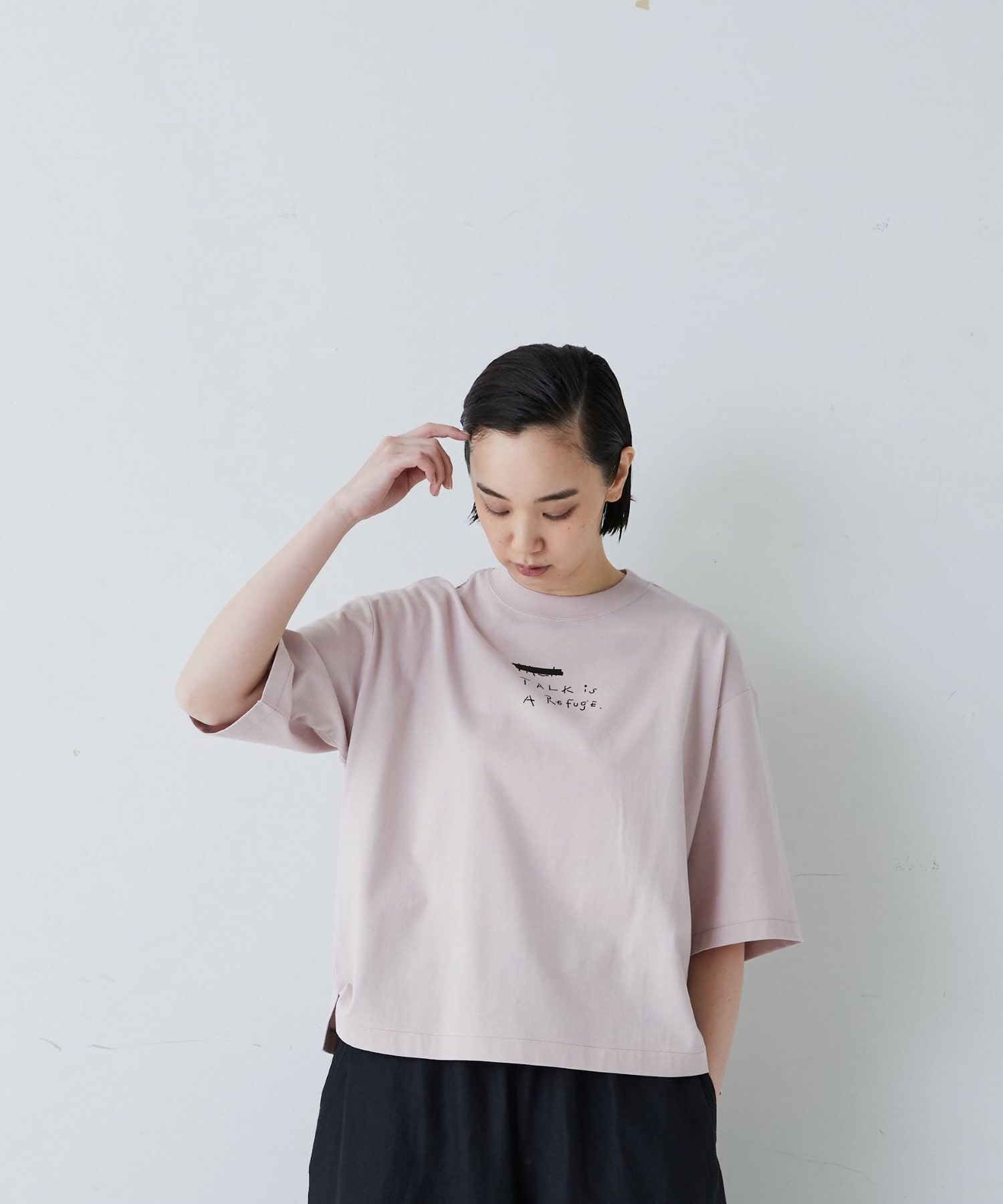 【ADIEU TRISTESSE】コラボドローイングTシャツ 詳細画像 ピンク 20
