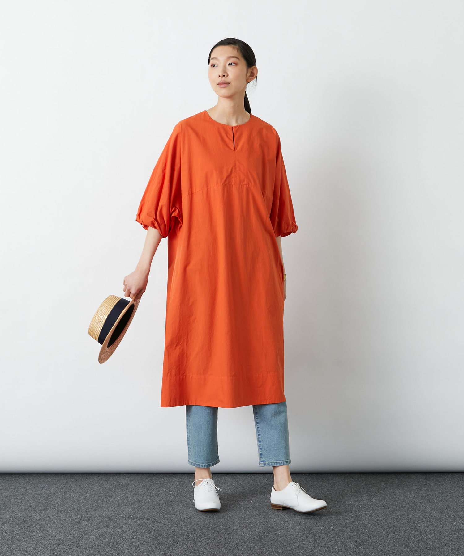 ナチュリラ春号掲載商品 バルーン袖ワンピース Bigi Online Store ビギ オンラインストア