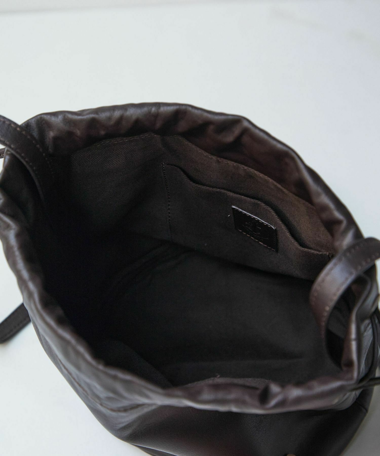【LOISIR】レザー巾着Bag 詳細画像 ブラウン 3
