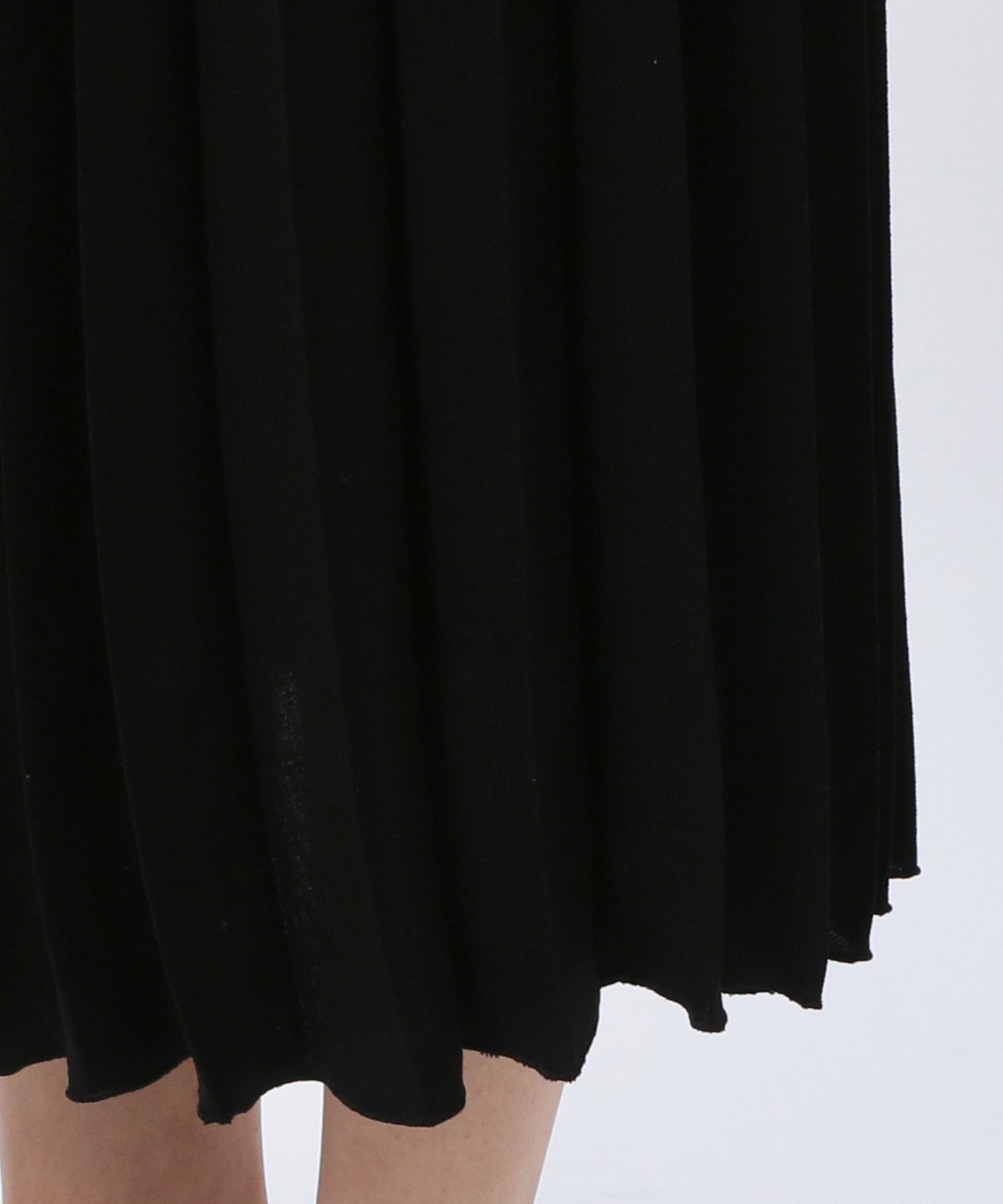【MOGA】スパンツイルプリーツスカート 詳細画像 ブラック 6