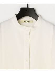 【MOGA】『eclat』1月号掲載 / 【MOGA × 村山佳世子】コラボ企画 ウールサキソニーシャツ 詳細画像 トップグレー 19
