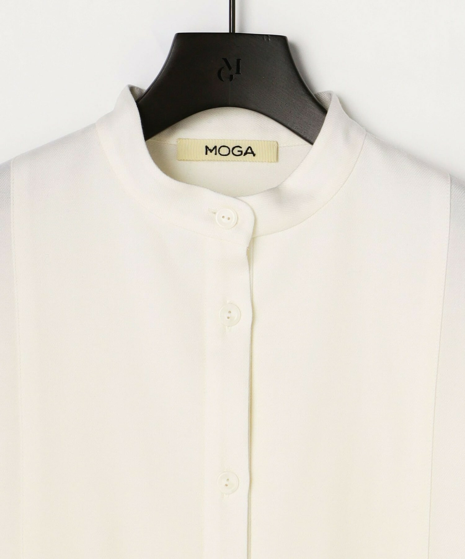 【MOGA】『eclat』1月号掲載 / 【MOGA × 村山佳世子】コラボ企画 ウールサキソニーシャツ 詳細画像 トップグレー 19