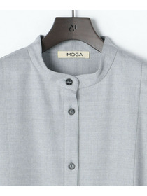 【MOGA】【Lサイズ】【MOGA × 村山佳世子】コラボ企画 ウールサキソニーシャツ 詳細画像 オフホワイト 2