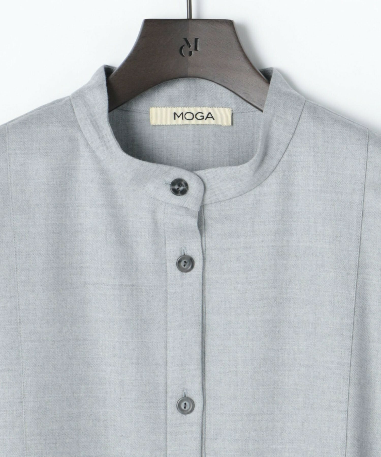 【MOGA】【Lサイズ】【MOGA × 村山佳世子】コラボ企画 ウールサキソニーシャツ 詳細画像 オフホワイト 2