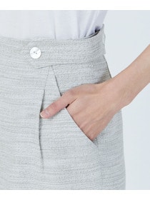 【yoshie inaba】メランジスラブタイトスカート 詳細画像 ベージュ系その他 5