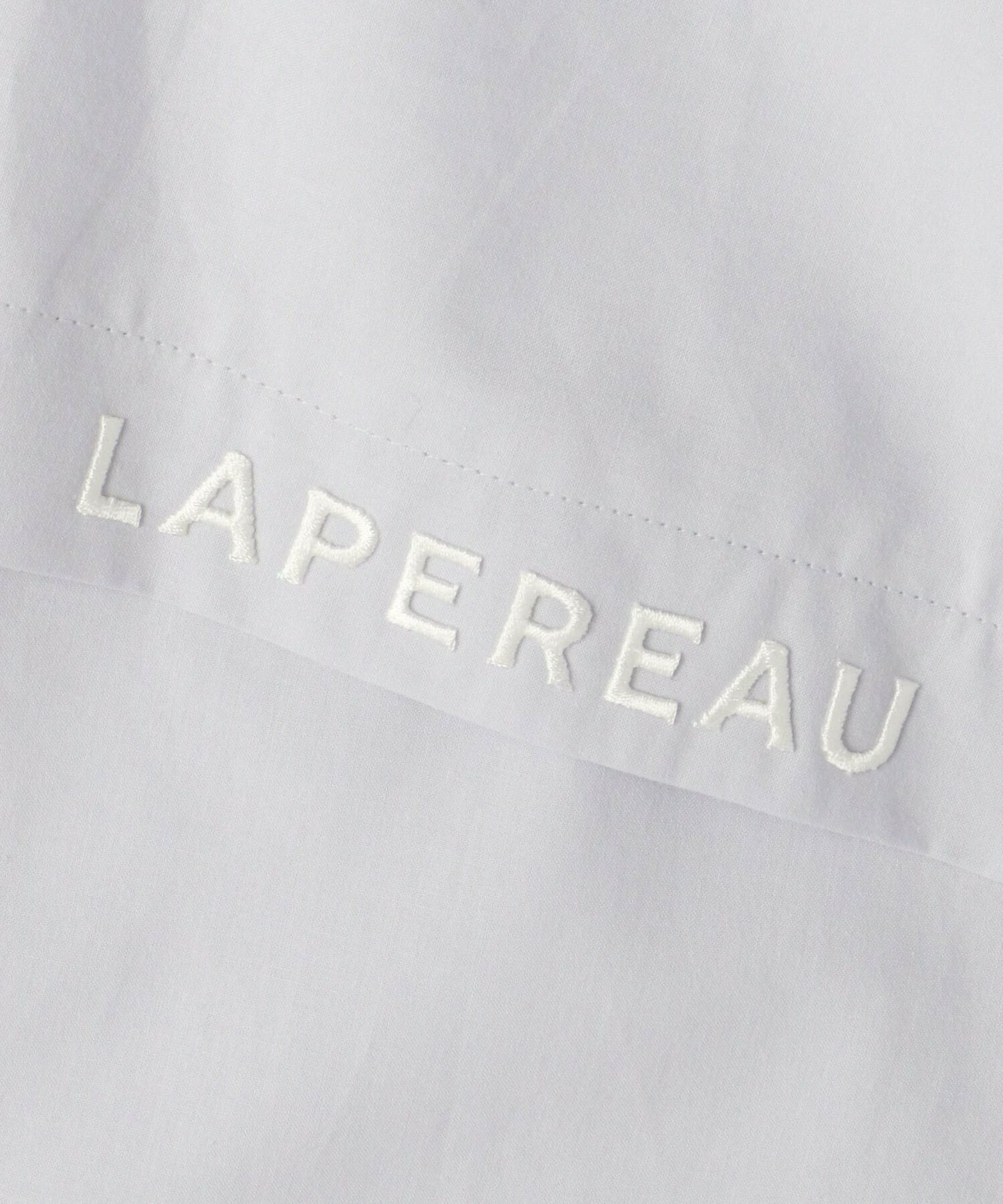 【LAPEREAU】【LAPEREAU】60/-オーガニックタイプライタースタンドカラーシャツ 詳細画像 ブルー 12
