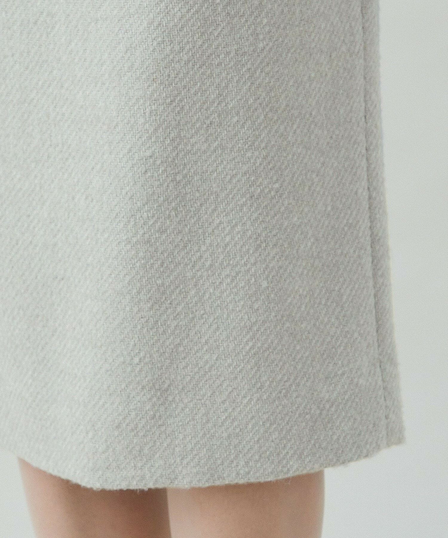 【yoshie inaba】先染ウールアルパカタイトスカート 詳細画像 グレイッシュベージュ 10