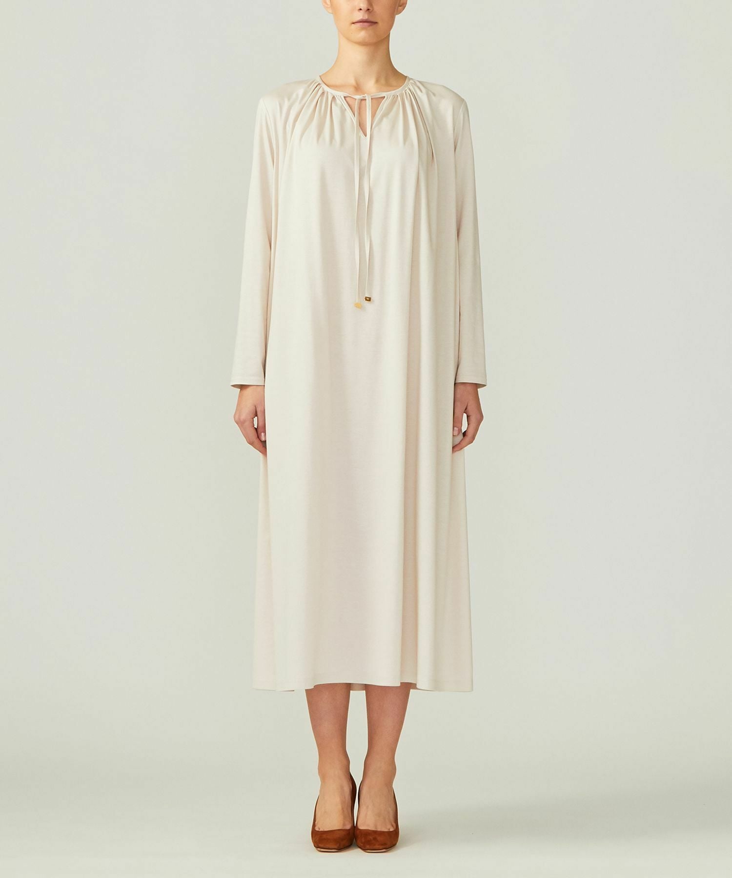 Wb リヨセル Cスムースジャージロングワンピース Bigi Online Store ビギ オンラインストア