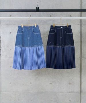 【FRAPBOIS】カラーピットデニム スカート 詳細画像 ブルー 11