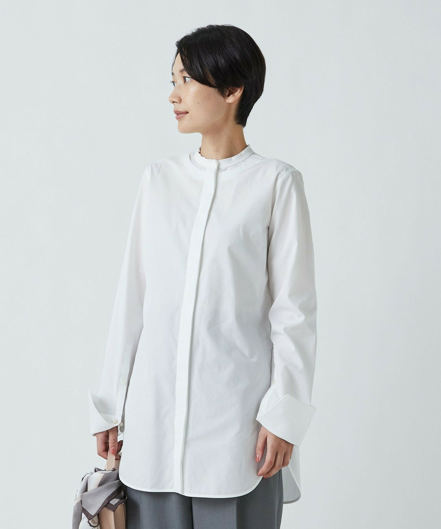 【L'EQUIPE】100/2ブロードシャツ 詳細画像 ホワイト 1