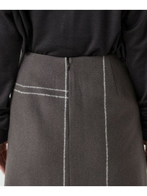 【L'EQUIPE】シャドウチェックセンターボックスプリーツスカート 詳細画像 グレー系その他 9