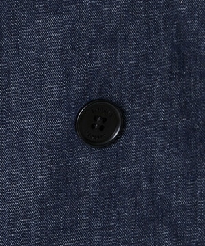 【L'EQUIPE】【Ｌサイズ】7OZデニムストレッチシャツジャケット 詳細画像 インディゴブルー 8