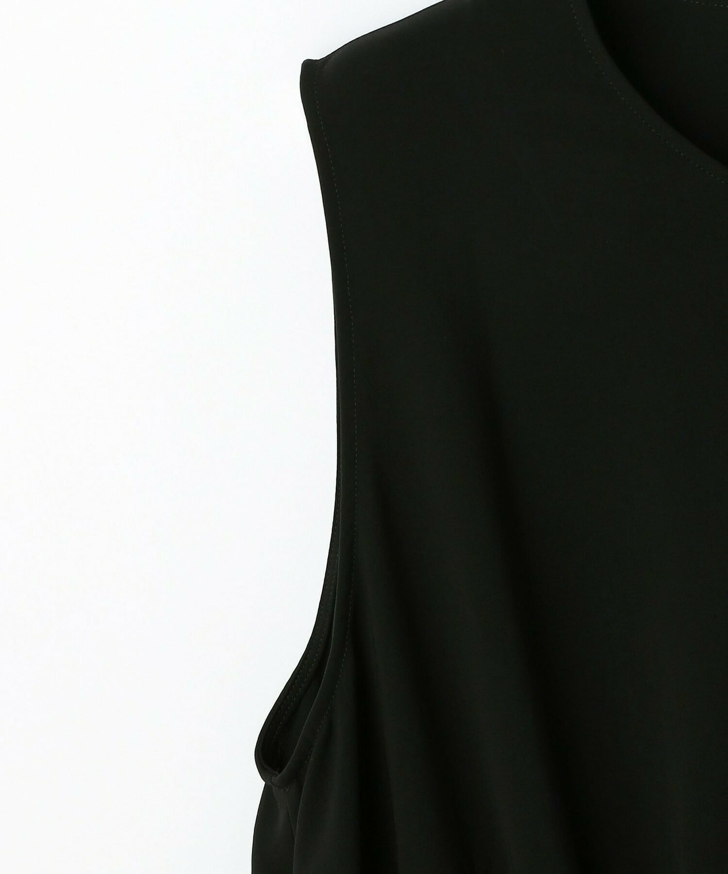【L'EQUIPE】【Lサイズ】ヴィンテージ平織りノースリーブワンピース 詳細画像 ブラック 7