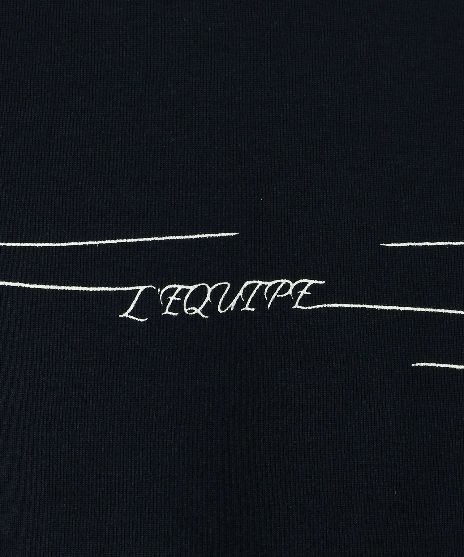 【L'EQUIPE】｜2BUY10%OFF対象｜【Lサイズ】ロゴTシャツ 詳細画像 ネイビー×ホワイト 9
