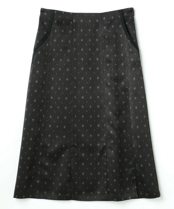 【L'EQUIPE】【Lサイズ】アート小紋プリントスカート