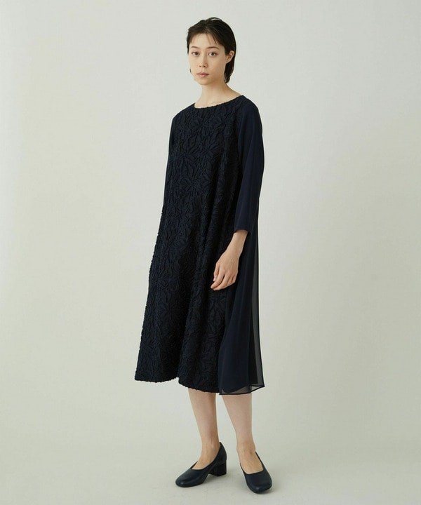 【ADIEU TRISTESSE】｜2BUY10%OFF対象｜カットジャカードワンピース