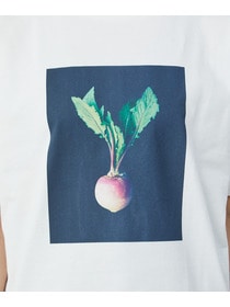 【LOISIR】アーティストコラボ：ベジタブルピクチャープリントTシャツ 詳細画像 ベージュ 5