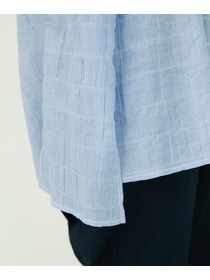 【congés payés】シャーリングショールカラーシャツ 詳細画像 ブルー系その他 30