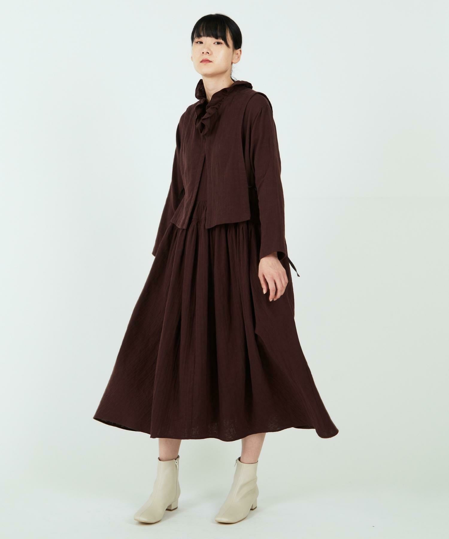 2BUY10％／3BUY20％OFF｜Herb Fabricジレ付きワンピース｜BIGI online