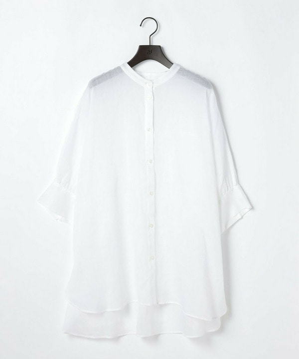 [GLOW7月号掲載商品]【Lサイズ】リネンローンシャツ 詳細画像 オフホワイト 1