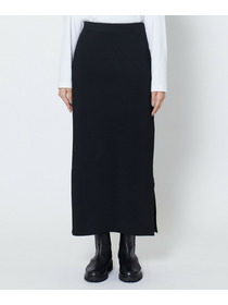 【MOGA】［リール着用アイテム］ポリエステルニットタイトスカート 詳細画像 ブラック 2
