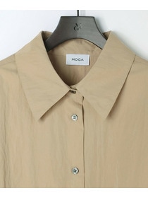 【MOGA】【Lサイズ】C/Nコンパクトギャバビッグカラーシャツ 詳細画像 オフホワイト 2