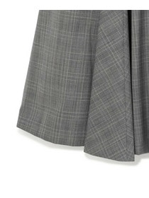 【yoshie inaba】グレンチェックデザインプリーツスカート 詳細画像 チャコールグレー 13
