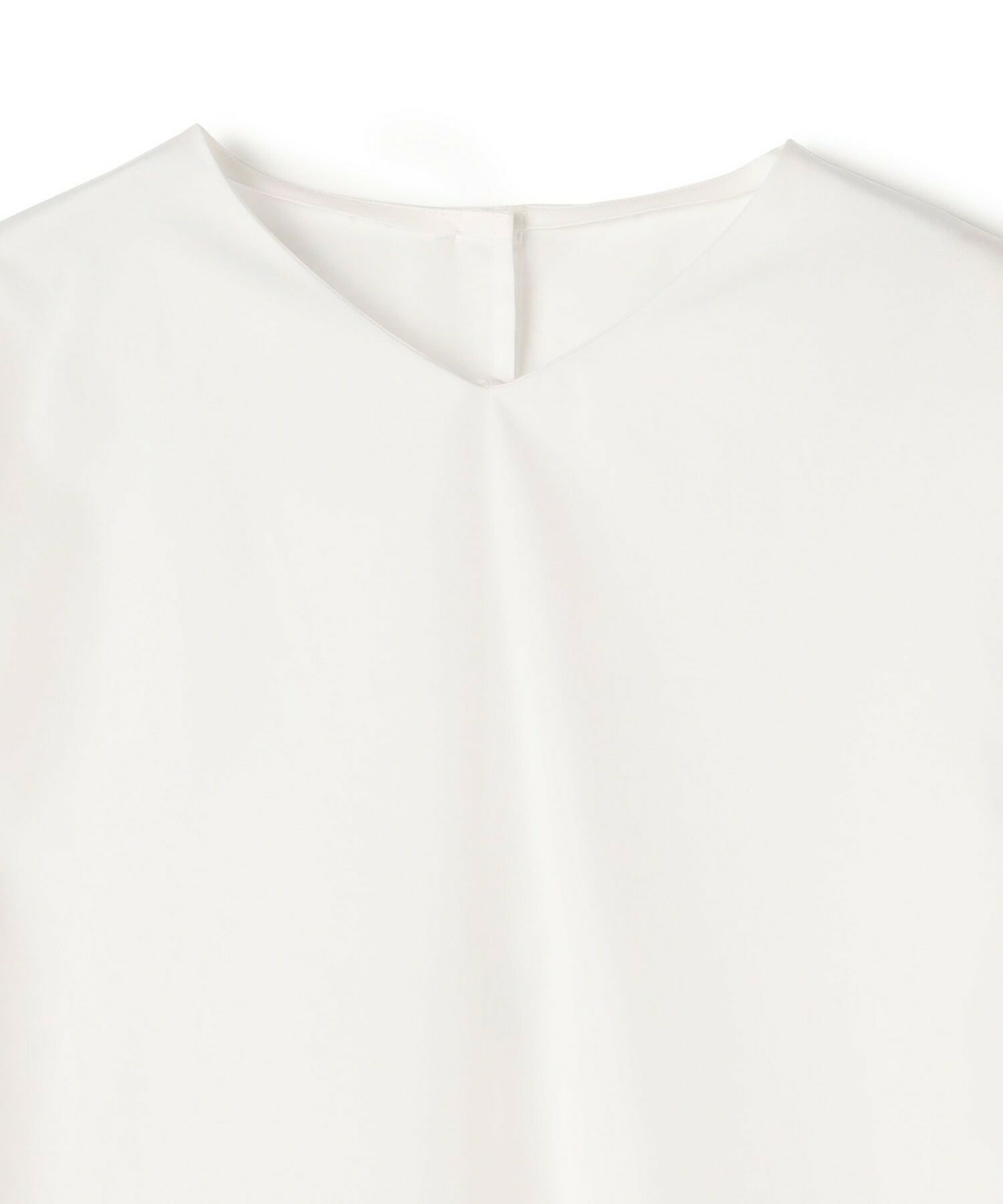 【yoshie inaba】コットンポプリンストレートシルエットシャツ 詳細画像 ホワイト 17