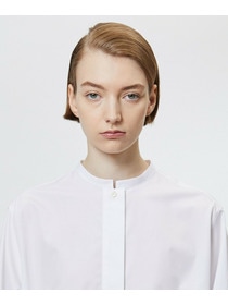 【yoshie inaba】コットンポプリンロング＆リラックスフィットシャツ 詳細画像 ホワイト 10