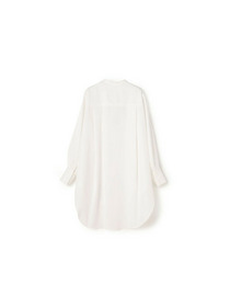 【yoshie inaba】コットンポプリンロング＆リラックスフィットシャツ 詳細画像 ホワイト 15