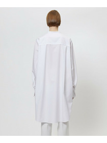 【yoshie inaba】コットンポプリンロング＆リラックスフィットシャツ 詳細画像 ホワイト 4