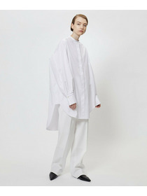 【yoshie inaba】コットンポプリンロング＆リラックスフィットシャツ 詳細画像 ホワイト 5
