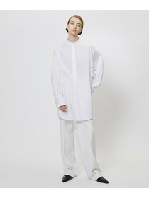 【yoshie inaba】コットンポプリンロング＆リラックスフィットシャツ 詳細画像 ホワイト 6