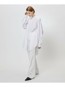 【yoshie inaba】コットンポプリンロング＆リラックスフィットシャツ 詳細画像 ホワイト 7