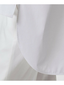 【yoshie inaba】コットンポプリンビッグシルエットシャツ 詳細画像 ホワイト 11