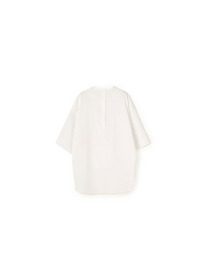 【yoshie inaba】コットンポプリンビッグシルエットシャツ 詳細画像 ホワイト 13