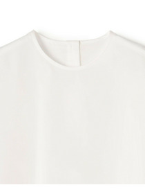 【yoshie inaba】コットンポプリンビッグシルエットシャツ 詳細画像 ホワイト 14