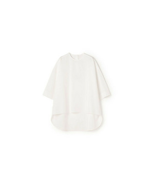 【yoshie inaba】コットンポプリンビッグシルエットシャツ 詳細画像 ホワイト 1