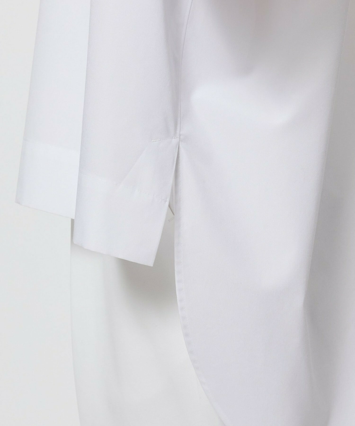 【yoshie inaba】コットンポプリンビッグシルエットシャツ 詳細画像 ホワイト 10