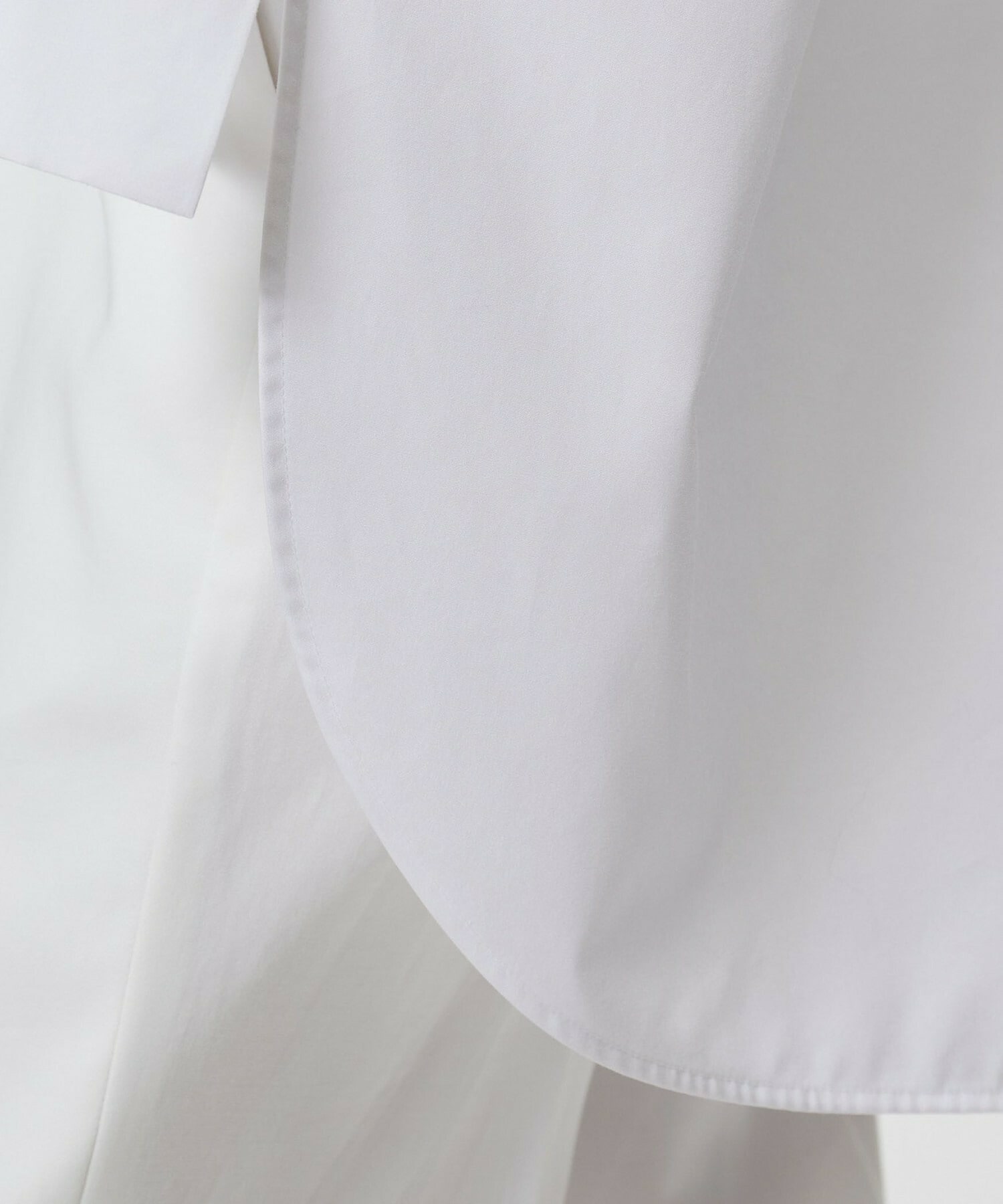 【yoshie inaba】コットンポプリンビッグシルエットシャツ 詳細画像 ホワイト 11
