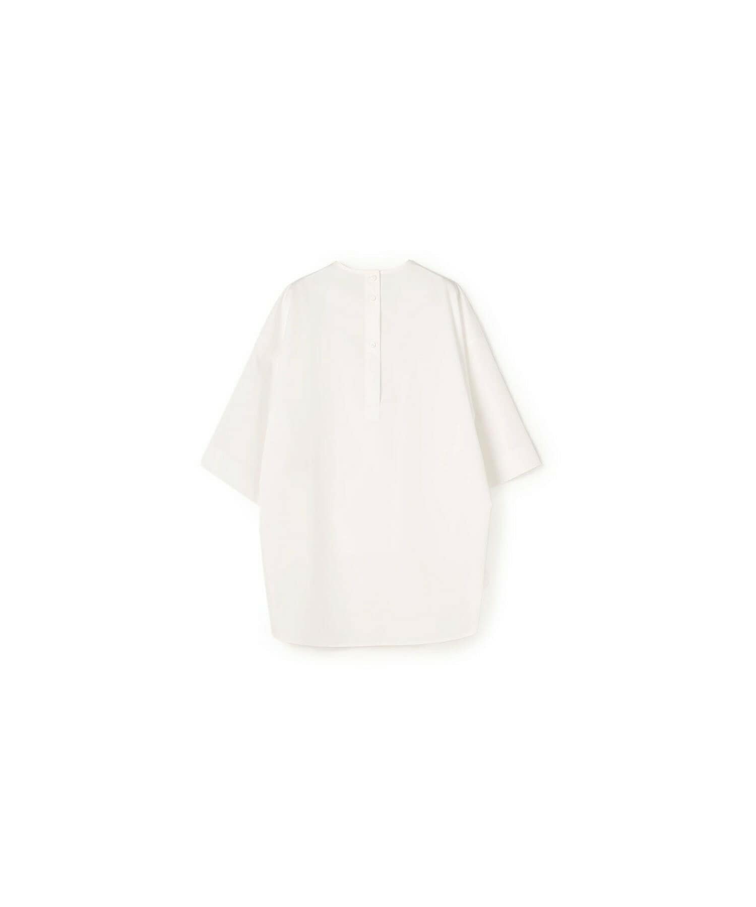 【yoshie inaba】コットンポプリンビッグシルエットシャツ 詳細画像 ホワイト 13