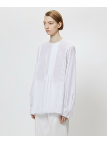 【yoshie inaba】コットンポプリンリラックスフィットシャツ 詳細画像 ホワイト 2